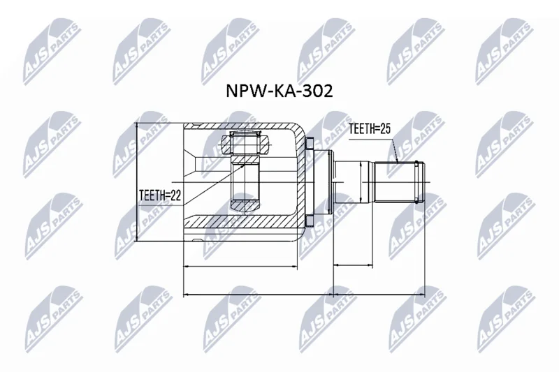 Joint Kit, drive shaft NTY NPW-KA-302