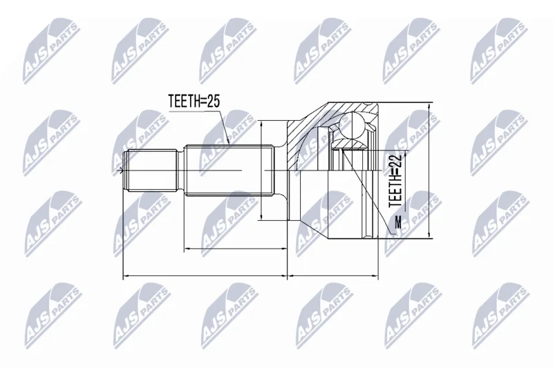 Joint Kit, drive shaft NTY NPZ-FR-025