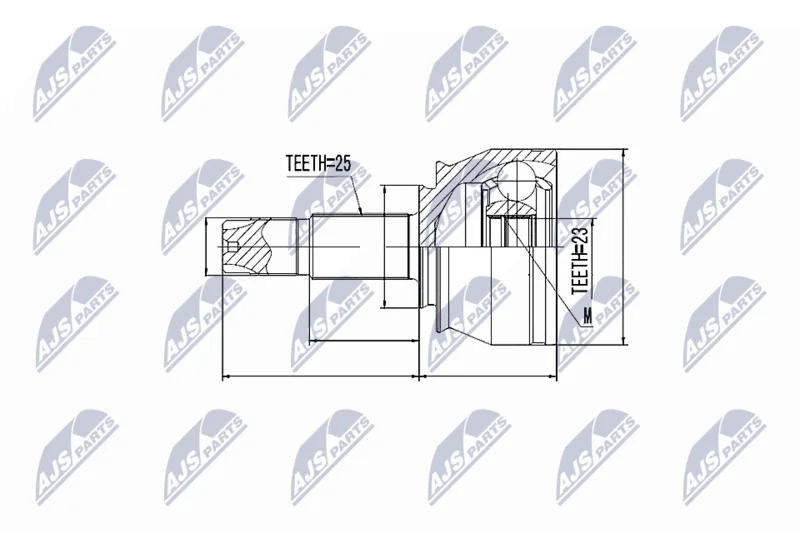 Joint Kit, drive shaft NTY NPZ-FT-053