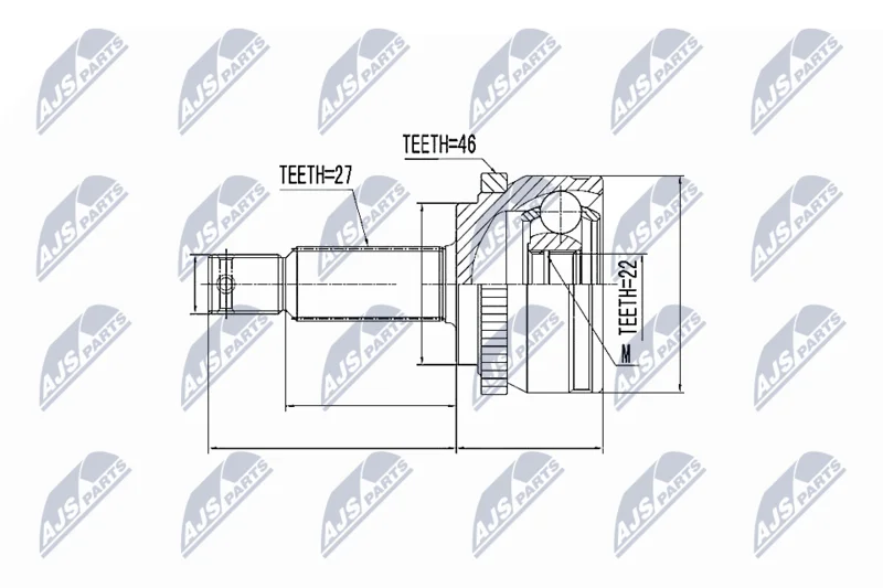 Joint Kit, drive shaft NTY NPZ-KA-308
