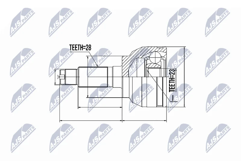 Joint Kit, drive shaft NTY NPZ-MZ-047