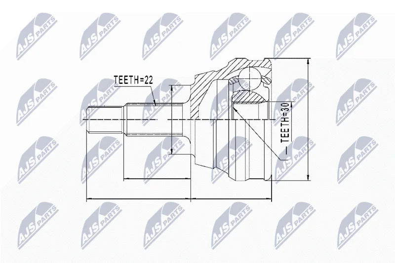 Joint Kit, drive shaft NTY NPZ-WW-012