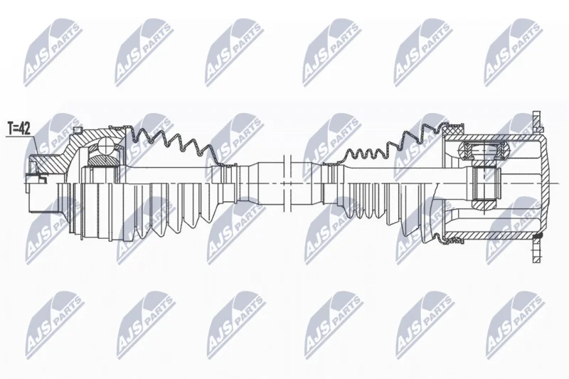 Drive Shaft NTY NPW-AU-037