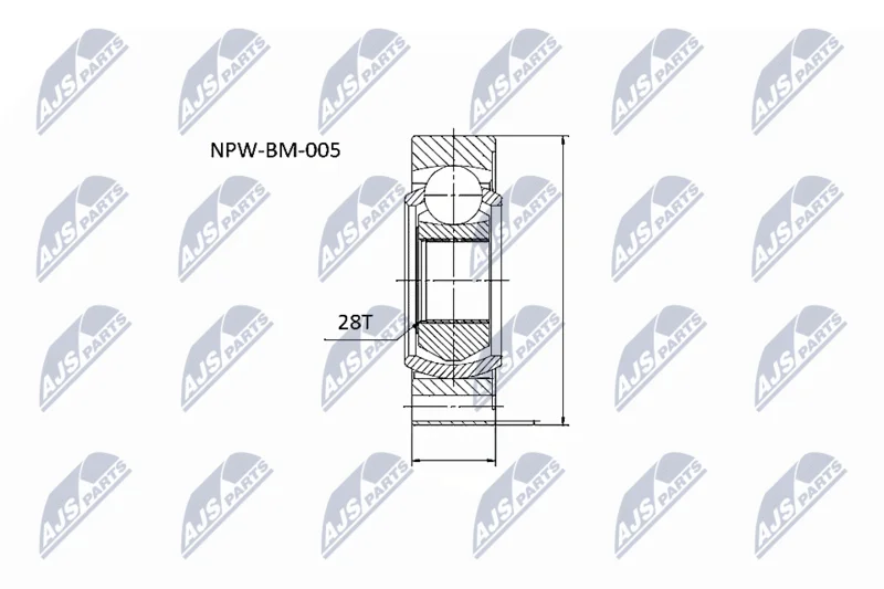 Joint, propshaft NTY NPW-BM-005