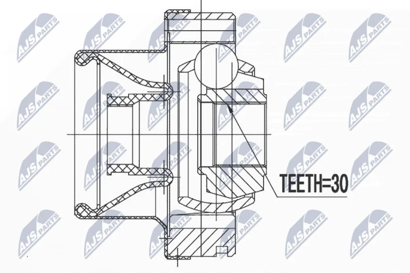Joint, propshaft NTY NPW-BM-072