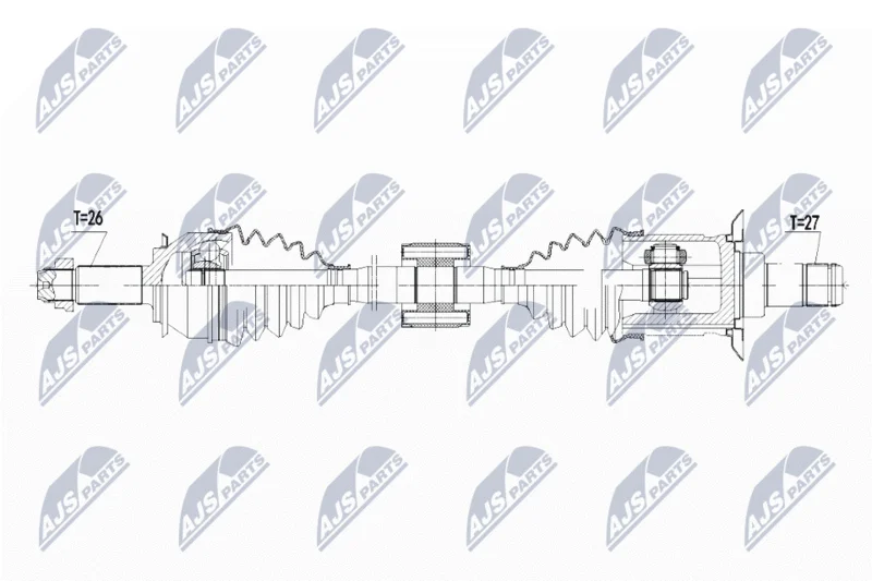Drive Shaft NTY NPW-BM-105