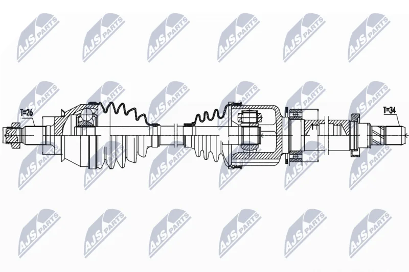 Drive Shaft NTY NPW-BM-158