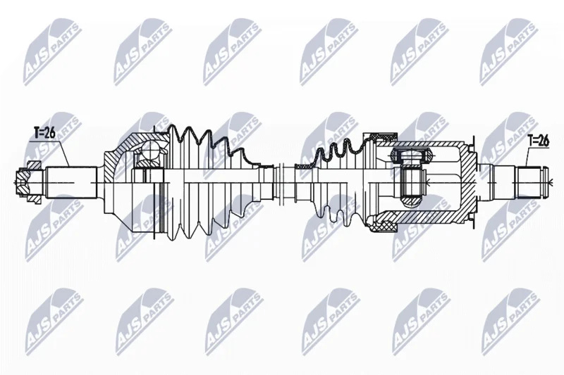 Drive Shaft NTY NPW-BM-161