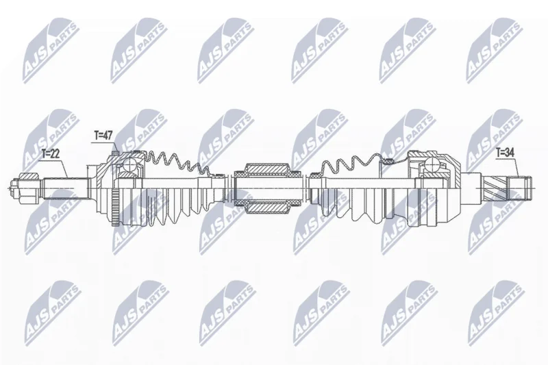 Drive Shaft NTY NPW-DW-041