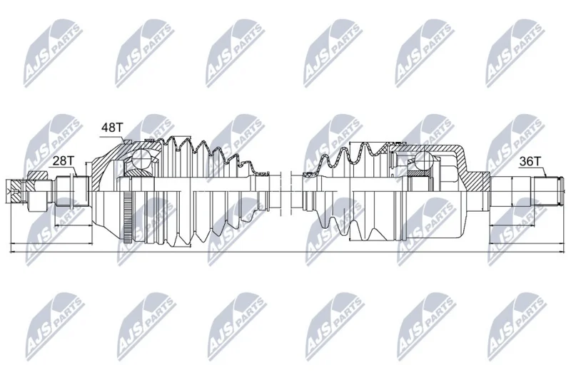 Drive Shaft NTY NPW-FR-042