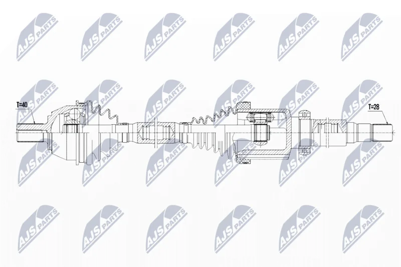 Drive Shaft NTY NPW-FR-080