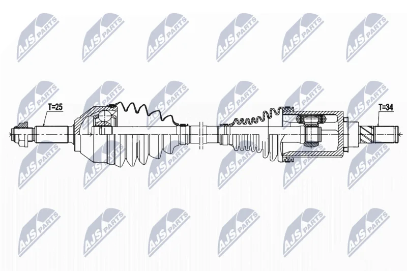 Drive Shaft NTY NPW-FR-125