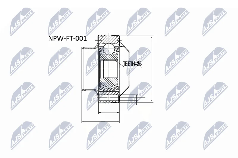 Joint Kit, drive shaft NTY NPW-FT-001