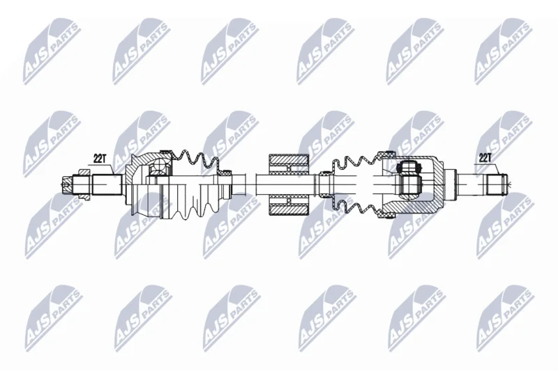 Drive Shaft NTY NPW-FT-071
