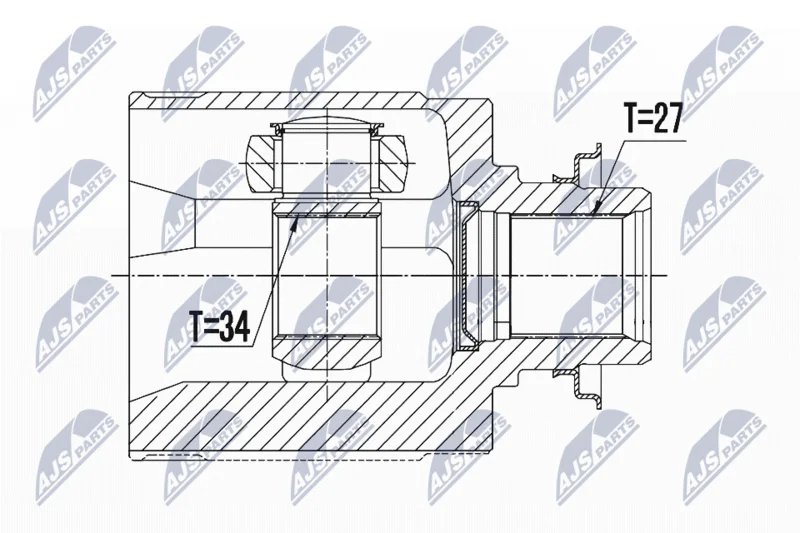 Joint Kit, drive shaft NTY NPW-HD-030