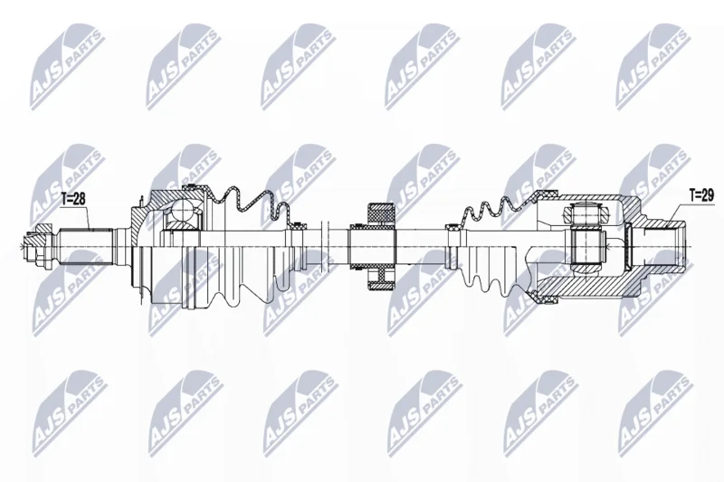 Drive Shaft NTY NPW-HD-044