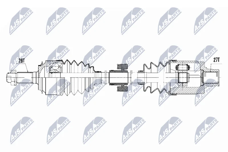 Drive Shaft NTY NPW-HD-047