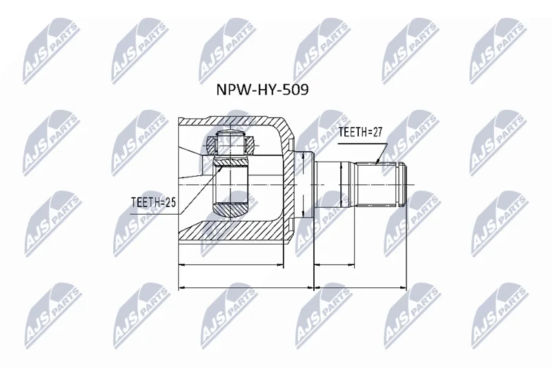 Joint Kit, drive shaft NTY NPW-HY-509