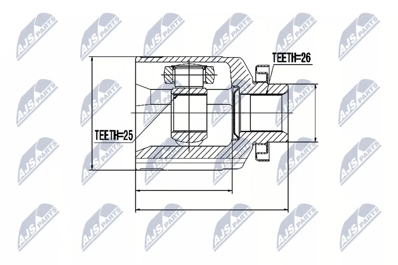 Joint Kit, drive shaft NTY NPW-HY-516