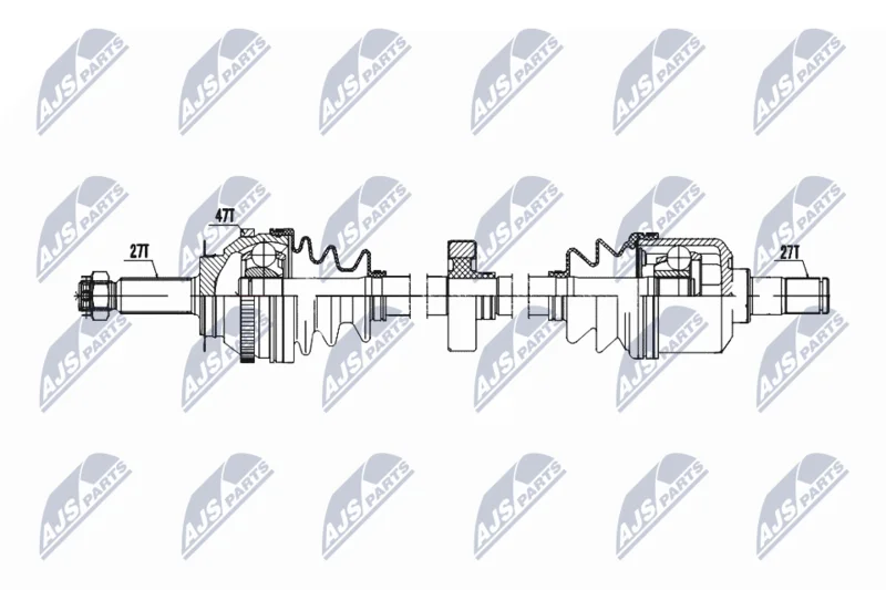 Drive Shaft NTY NPW-HY-607
