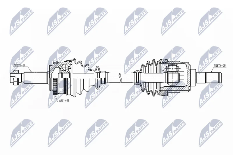 Drive Shaft NTY NPW-KA-343