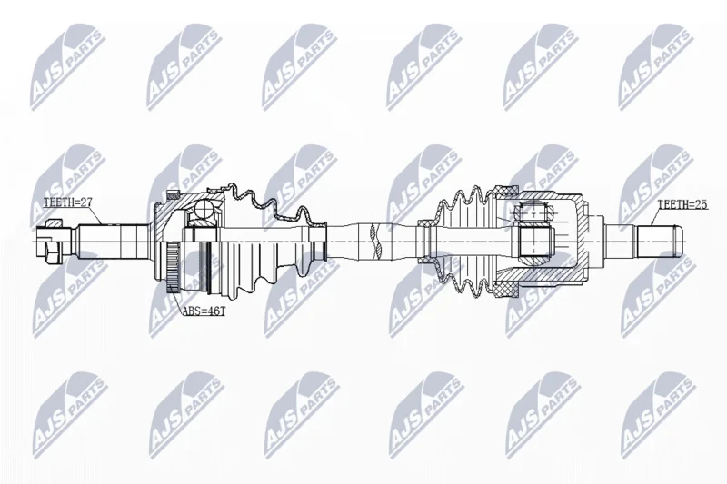 Drive Shaft NTY NPW-KA-344