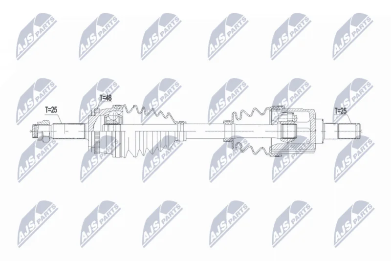 Drive Shaft NTY NPW-KA-384