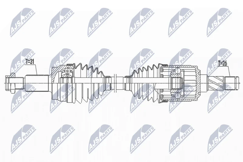 Drive Shaft NTY NPW-LR-025