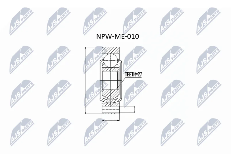 Conjunto de Juntas, eixo de transmissão NTY NPW-ME-010