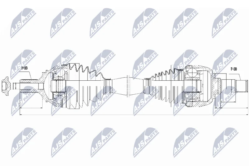 Drive Shaft NTY NPW-ME-046
