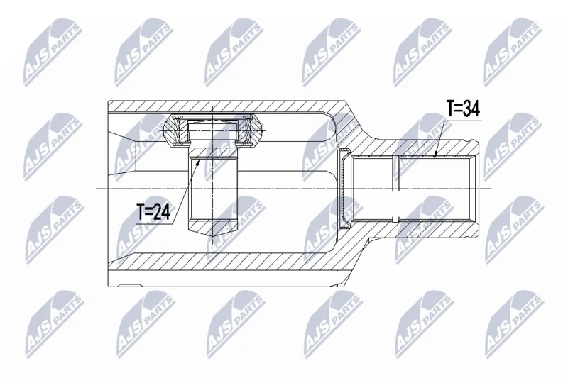 Joint Kit, drive shaft NTY NPW-ME-090