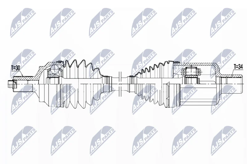 Drive Shaft NTY NPW-ME-096