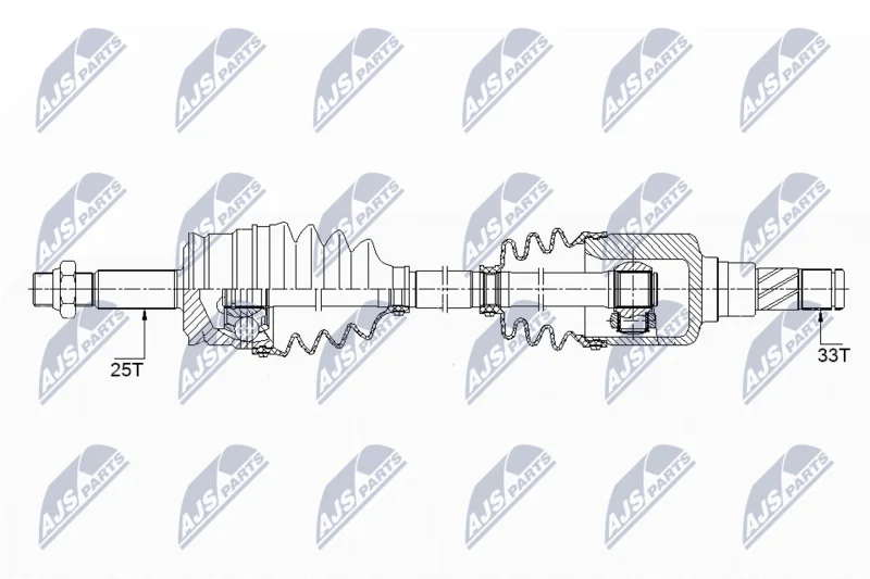 Drive Shaft NTY NPW-ME-124
