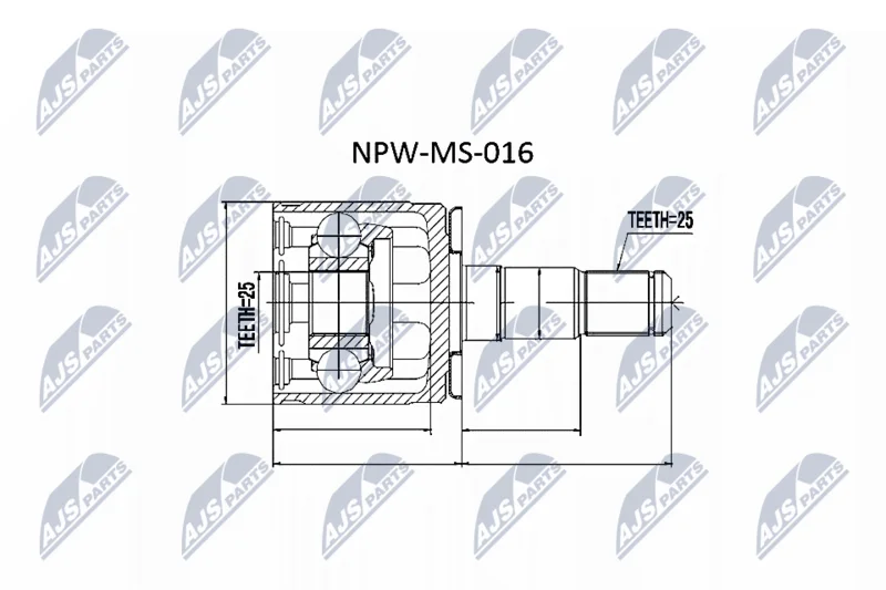 Joint Kit, drive shaft NTY NPW-MS-016