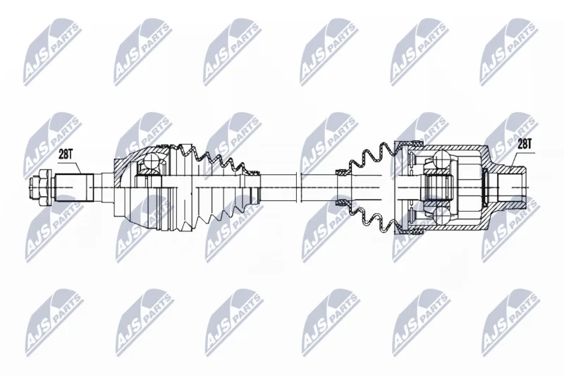 Drive Shaft NTY NPW-MZ-052