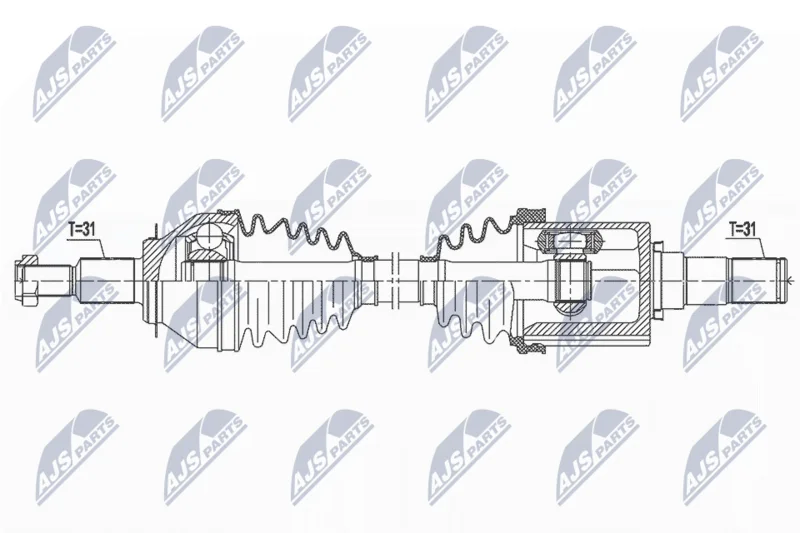 Drive Shaft NTY NPW-MZ-074