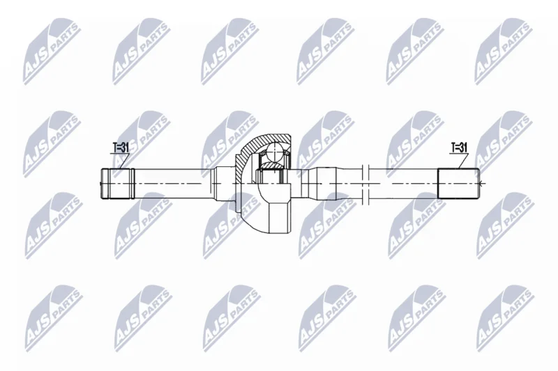 Drive Shaft NTY NPW-NS-156