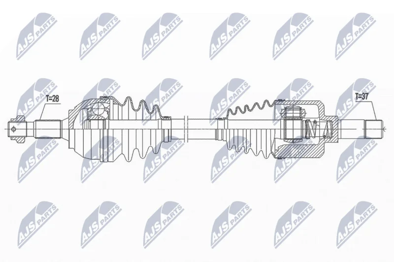 Drive Shaft NTY NPW-PE-057