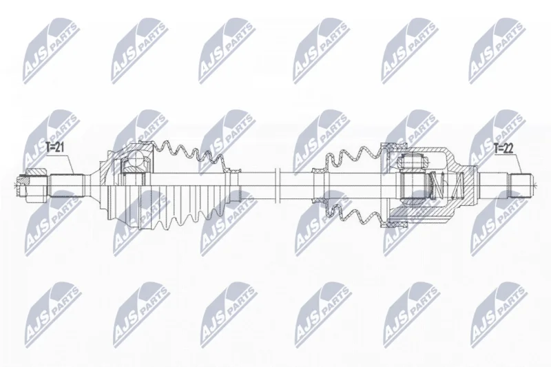 Drive Shaft NTY NPW-PE-075