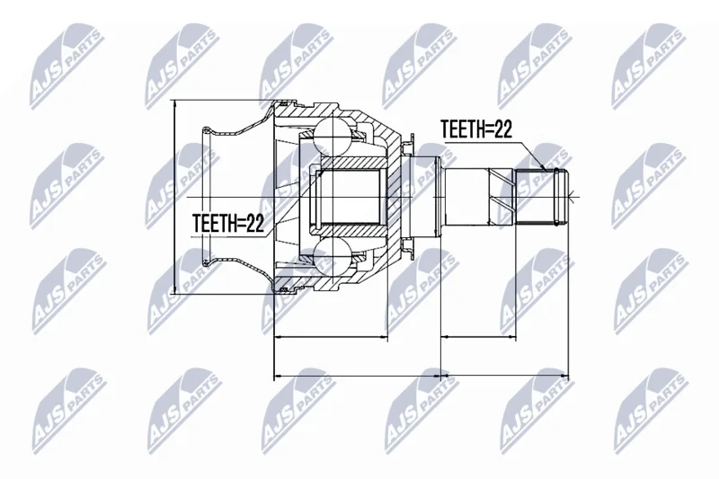 Joint Kit, drive shaft NTY NPW-PL-026