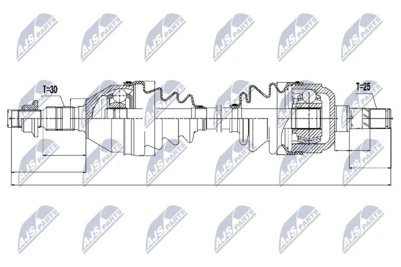 Drive Shaft NTY NPW-PL-031