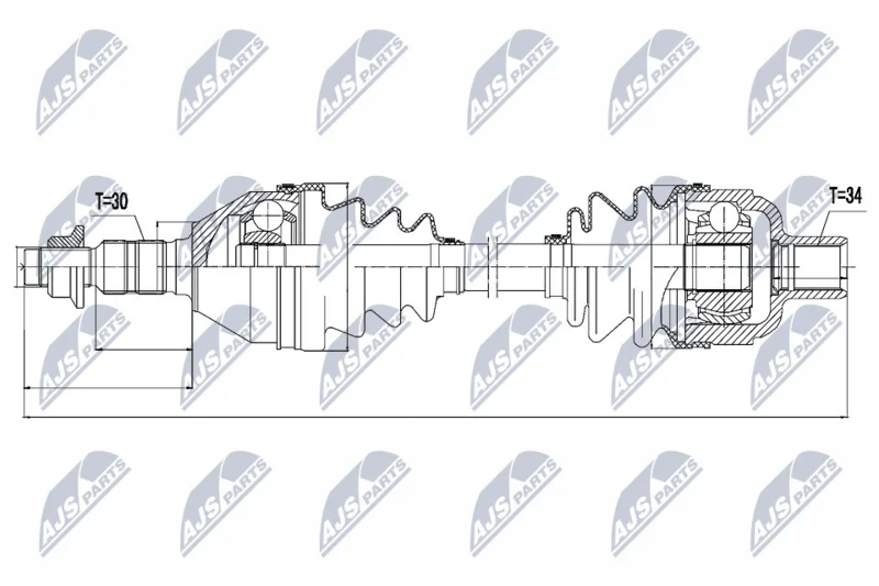 Drive Shaft NTY NPW-PL-032