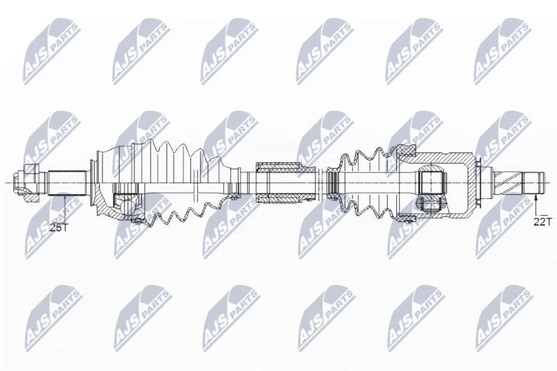 Drive Shaft NTY NPW-PL-095