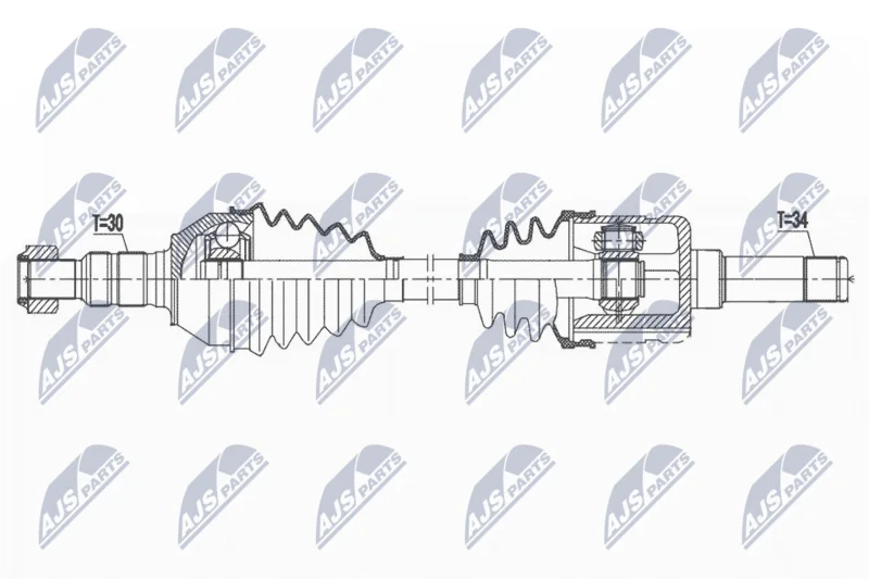 Drive Shaft NTY NPW-PL-107