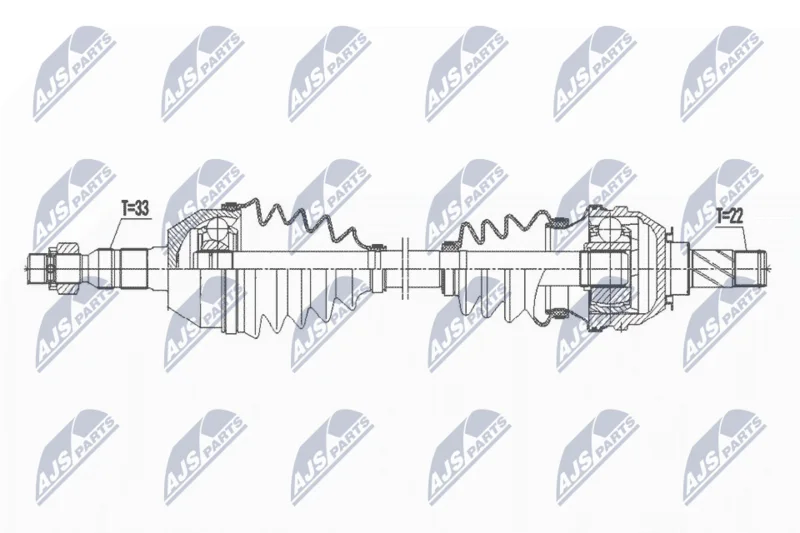Drive Shaft NTY NPW-PL-119