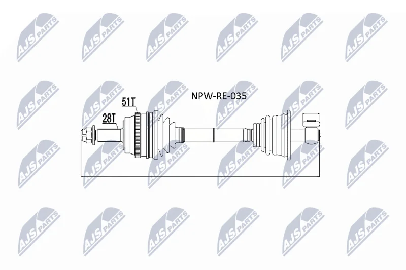 Drive Shaft NTY NPW-RE-035