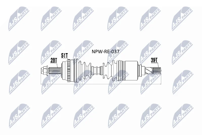 Drive Shaft NTY NPW-RE-037