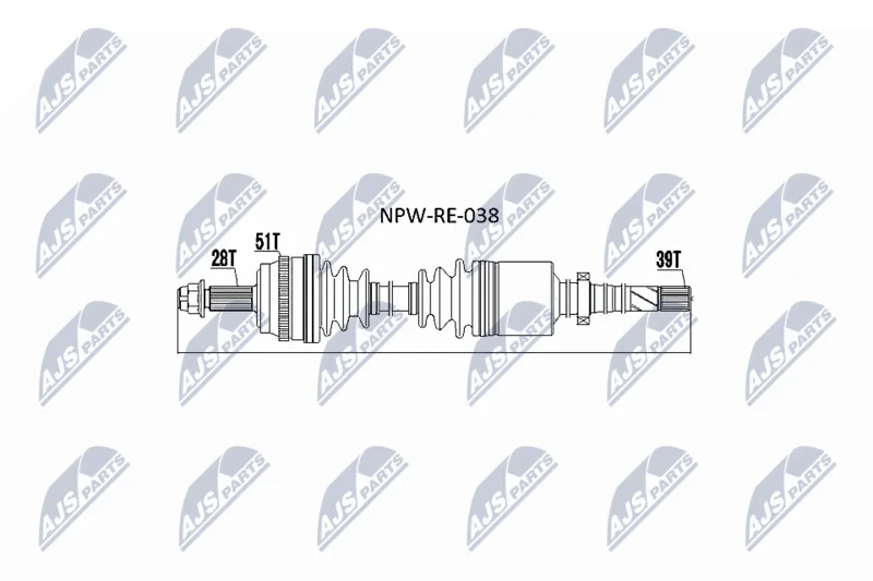 Drive Shaft NTY NPW-RE-038