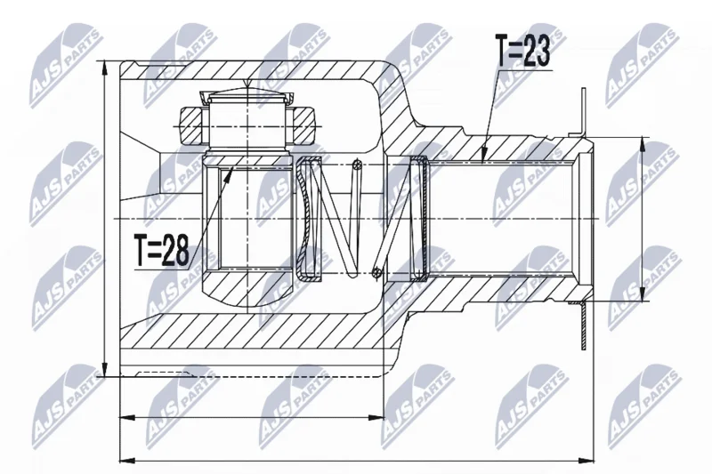 Joint Kit, drive shaft NTY NPW-RE-055