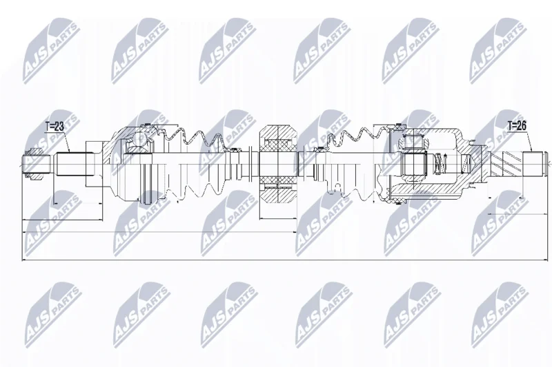 Drive Shaft NTY NPW-RE-056